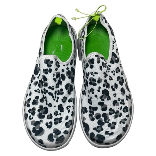 Oofos OOmg EeZee Damen-Slipper 8 schwarz weiß Schneeleopard Komfort neu - Bild 4 von 13