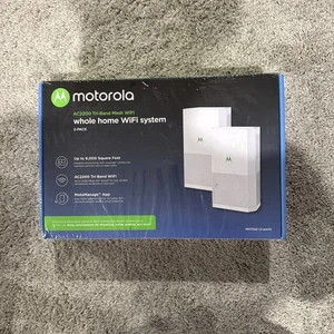Motorola Mesh de maison entier WiFi Système AC2200 Tri-bande WiFi 2-Pack Ouvrir la boîte