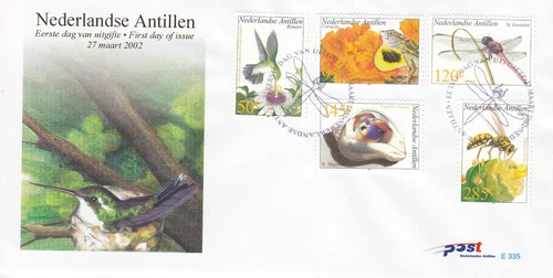 Netherlands - Dutch Antilles FDC Issue 2002 (335) Insects - Birds