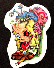 PEGATINA BOB ESPONJA “ESTÁ SOBRE BOB ESPONJA” 2 3/4 X 3 1/2” BRILLANTE