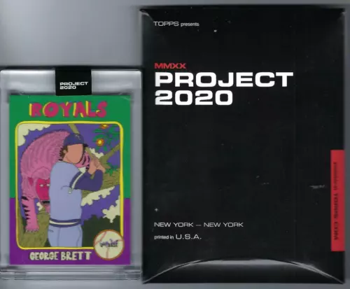 Topps PROJECT 2020 Card 254 - 1975 George Brett by Fucci In Hand PR 2300
