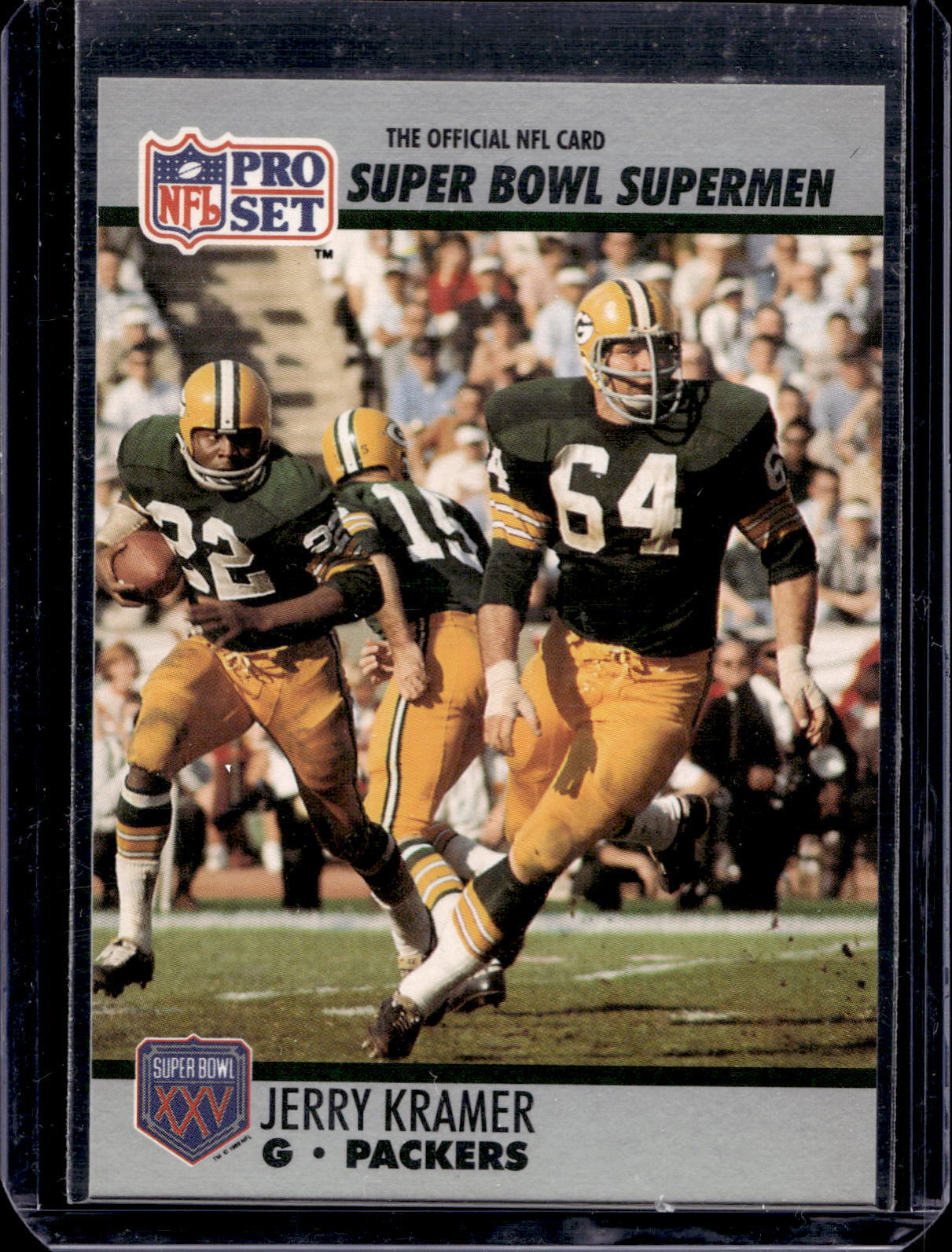 1990-91 Pro Set Super Bowl XXV Silver Anniversary Commemorative #64 Jerry Kramer