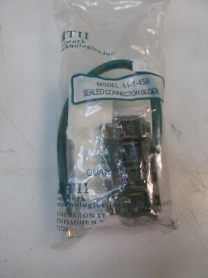 TII TII-61-1-45B 4 rocker iDC bridge with 1 rj-45 cable out 64010414 FREE SHIP