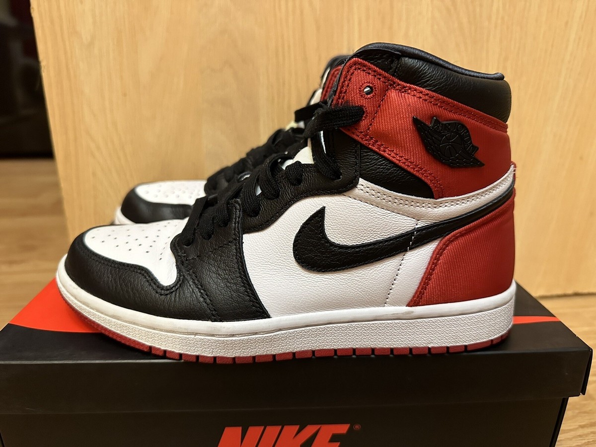 Nike Air Jordan Retro High Satin Black Toe UK UK