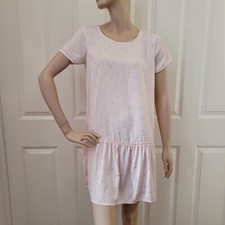Aerie Gold Star Babydoll Mini Dress SZ M Pink