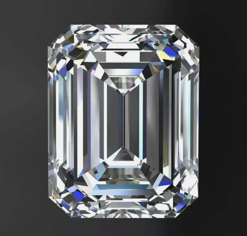 Loose Lab Grown CVD Diamond 10x7 mm Emerald D - F  VS1 Clarity Certified Diamond - Image 2 of 4