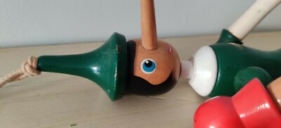 Pinocchio en bois ancien 70 jouet d'enfant vintage