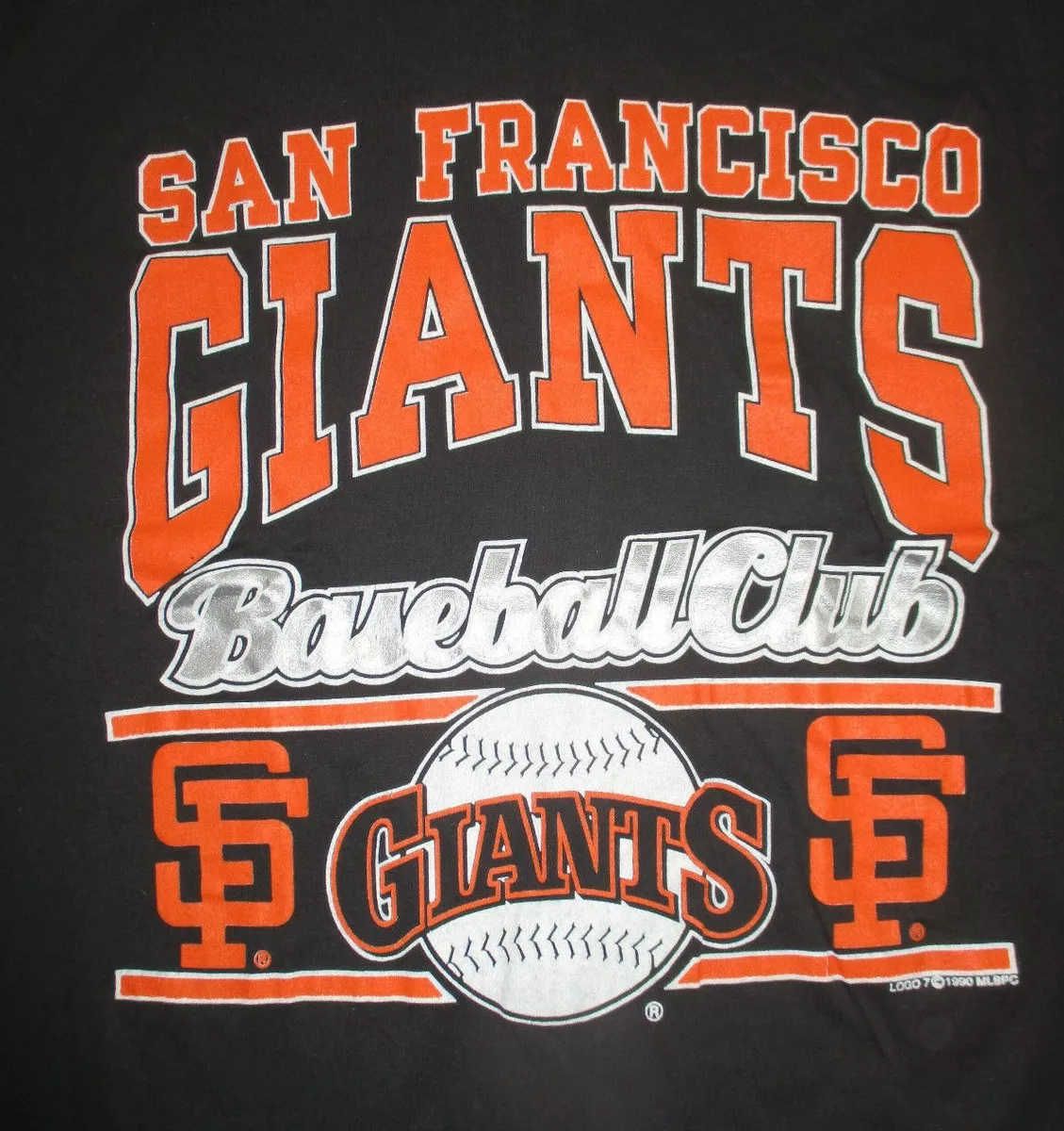 Vintage 1990 Logo 7 SAN FRANCISCO GIANTS Baseball Club (LG) T-Shirt