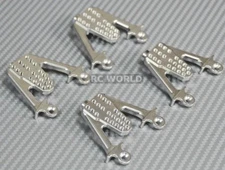 For Axial SCX10 METAL SHOCK TOWER LIFT BRACKET MOUNTS Set (4) SILVER