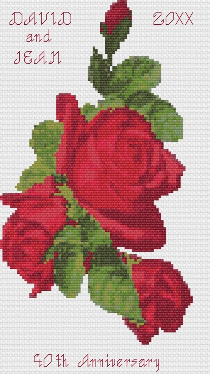 Kit Point De Croix RTO Delicate Rose Buds M720 - Motif Numéroté 20,5x25,5 Cm