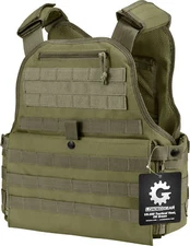 Barska Versatile MOLLE Plate Carrier Tactical Vest VX-500 Green BI12290