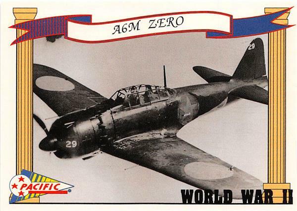Zero Japanese fighter plane trading card WWII 1992 Pacific #7 | eBay