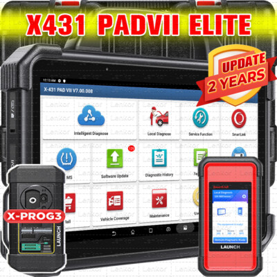 LAUNCH X431 PAD VII PAD 7 X-PROG 3 Car Diagnostic Scanner Key Programming Coding