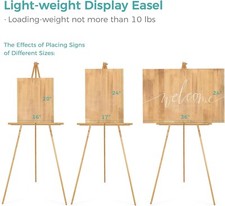 160cm Wooden Tripod Display Easel Stand for Wedding Sign