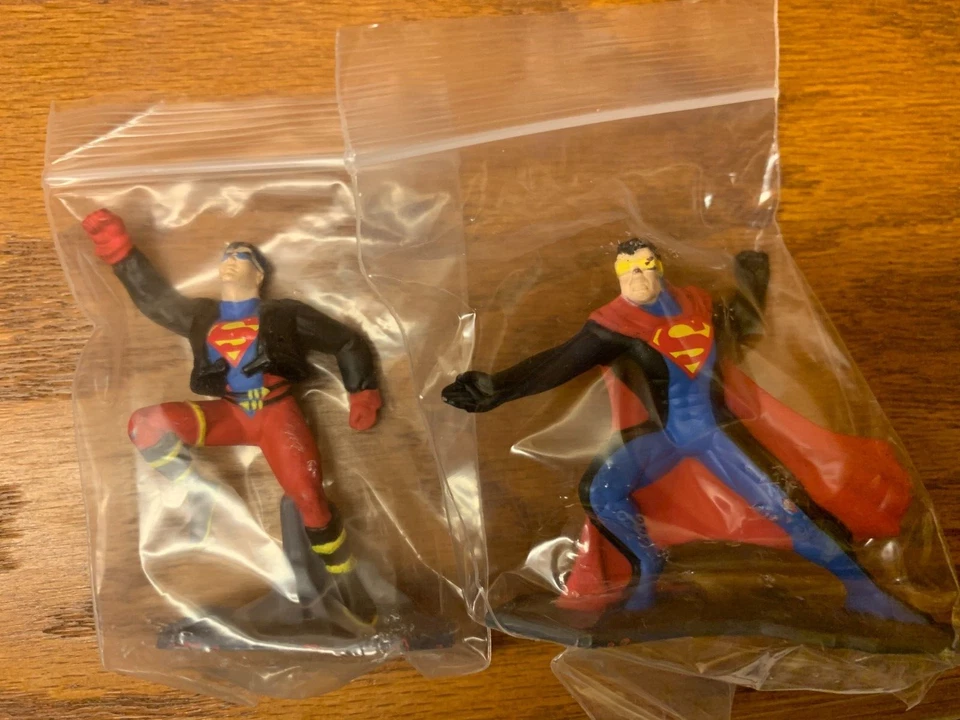 Juego de 4 Supermen Die Cast Kenner Action Masters 1994 súper raro nunca lanzado Foto 3 de 4