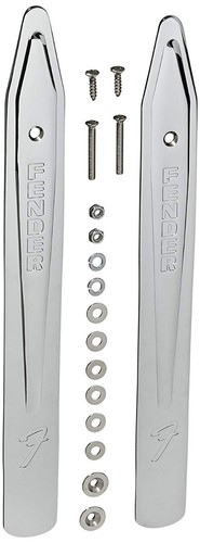 Genuine Fender® Pure Vintage 14" Small Amplifier/Amp Tilt Back Legs - Chrome - Picture 1 of 1