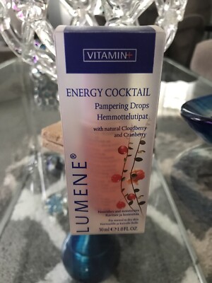 1 Lumene Energy Cocktail Pampering Drops W Cloudberry & Cranberry 30ml 1oz HTF