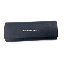 Burberry Glasses Eyeglasses Sunglasses Black Hard Case Cloth 6.5" x 2.25"