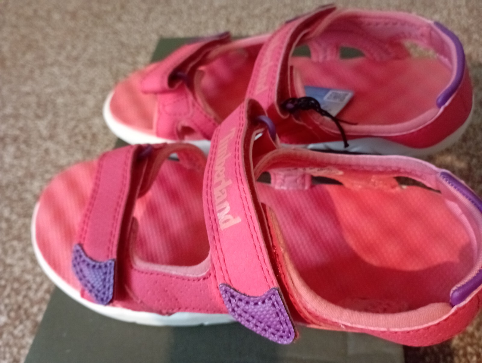 FILA Nuovi sandali Timberland bambina Perkins Row rosa scuro taglia UK 1 EU 33