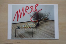Mario Merz Autogramm signed 10x15 cm Kunstpostkarte