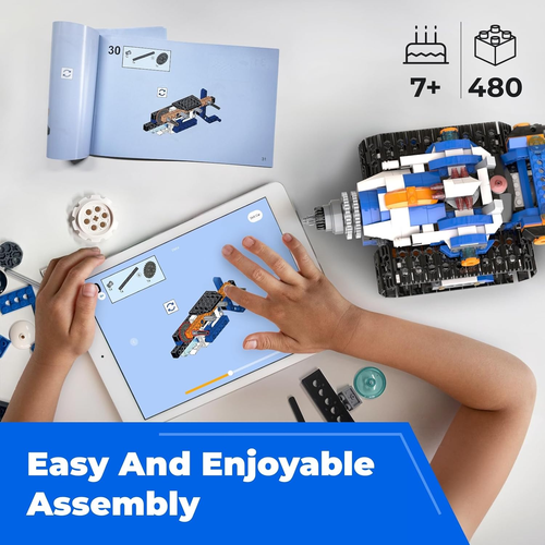 Robot J Smart Robot Building Kit, Programmable App RC Robot/Tank with Coding Gam - Picture 6 of 12