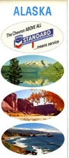 1966 Standard Oil Chevron Road Map: Alaska NOS