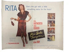 Miss Sadie Thompson - 1954 Half  Sheet - Rita Hayworth - Sexy Image!