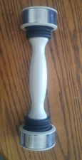 Shake Weight for Men & Woman White 2.5lbs Firm Arms Chrome Accent 