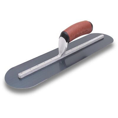 Fully Rounded Finishing Trowels, 102mm Width, 508mm Length, Blue Steel Blade, Du