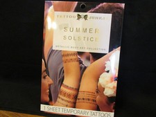 Tattoo Junkie Summer Solstice Metallic Body Art Collection NEW