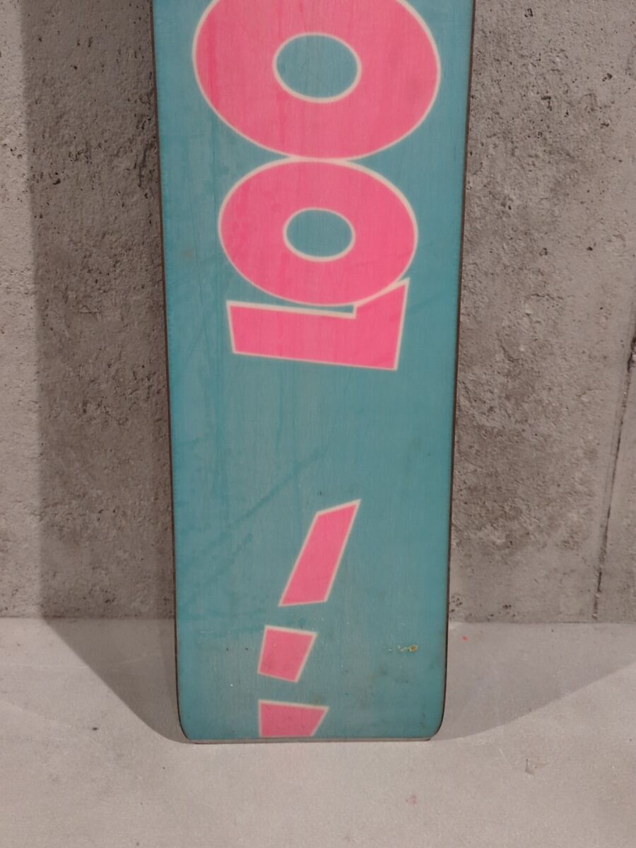 80s Vintage LOOK Snowboard 165 Electric Blue, Yellow, Pink 80s Vintage LOOK Snowboard 165 Electric Blue, Yellow, Pink