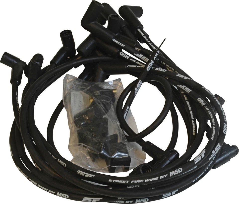 MSD 5554 SBC Small Block Chevy 350 Street Fire Spark Plug Wires HEI Wire Set - Bild 1 von 1