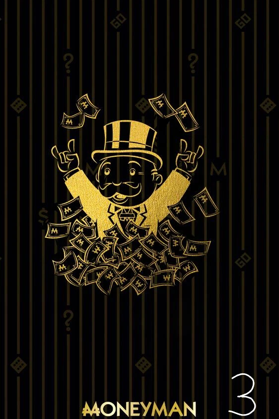 Decoraciones de arte de pared de lienzo abstracto Monopoly Golden Money Man Foto 4 de 4