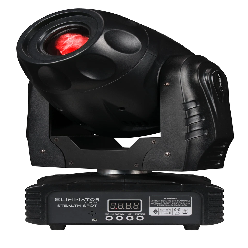(2) Eliminator Stealth Spot LED Moving Head Lights+DMX Control+Fogger+Cables ADJ - Image 2 of 4