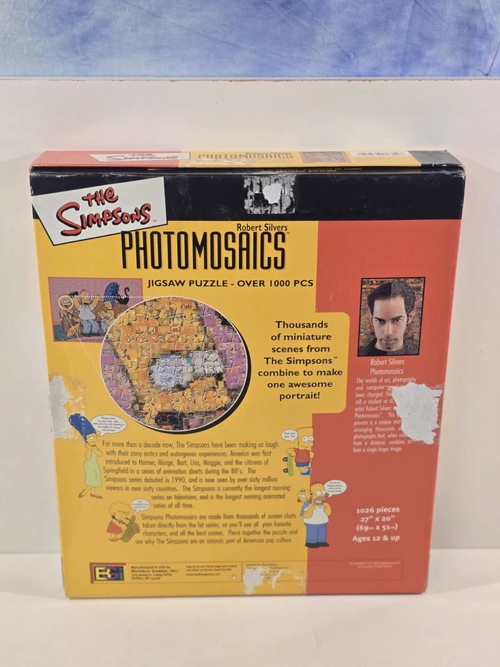 Rompecabezas de 1000 piezas de Los Simpson Photomosaics de Robert Silvers - Homer Simpson Foto 2 de 4