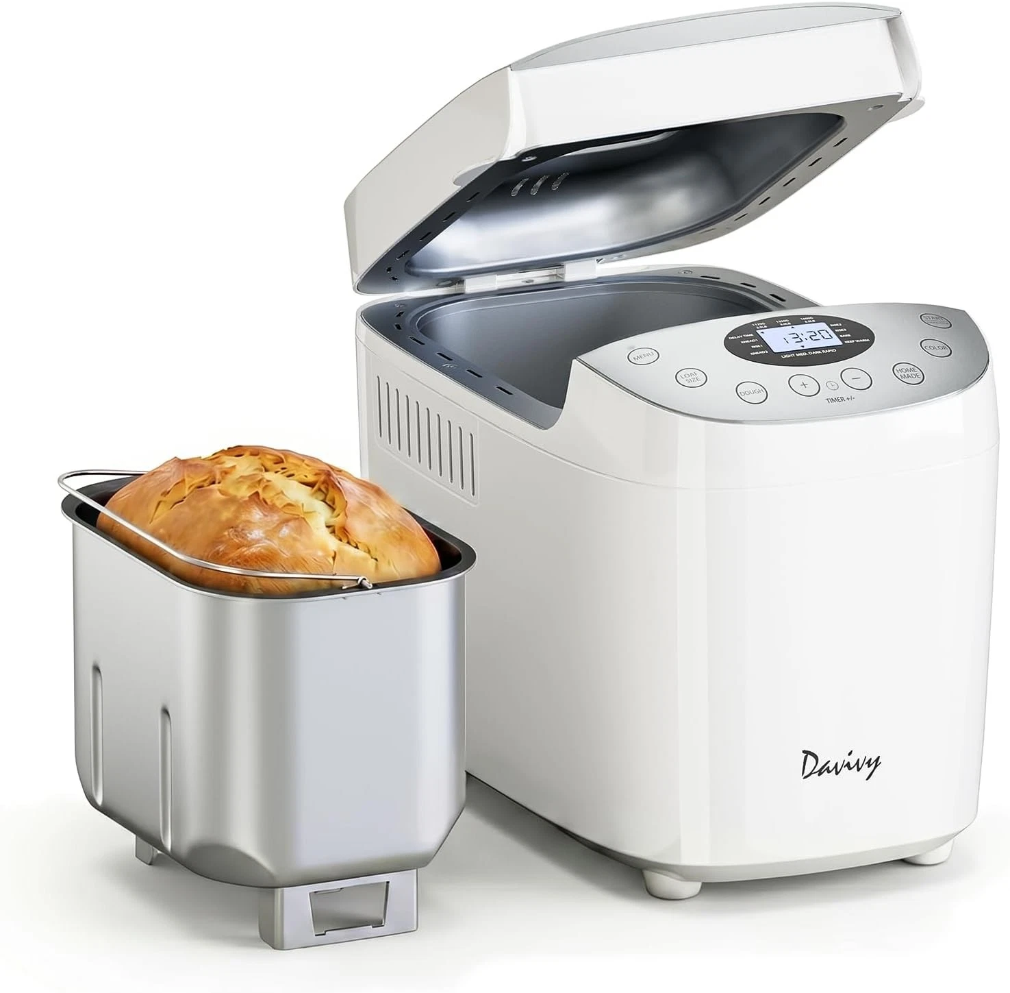 Davivy 3.5LB Bread Maker Machine 15-in-1 Automatic Bread Machine Nonstick Bowl