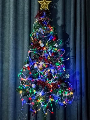 Solar Outdoor Rope Lights, 33ft 100 LED Tree Lights 100 LED, Multicolor - Picture 7 of 9