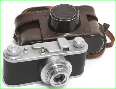 Sirio Elettra II 35mm film viewfinder camera w. Sirio Firenze Sculptor 5,6/40mm