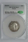 1919-D Standing Liberty Quarter CAC VG Details (Cleaned)
