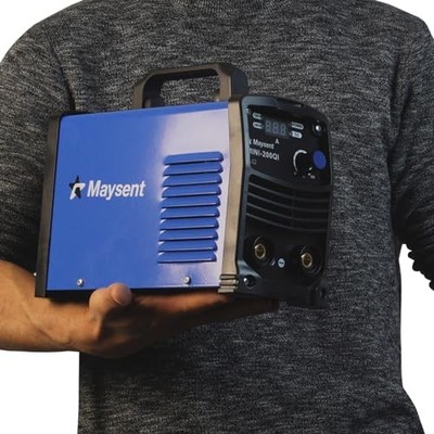 MAYSENT 140Amp 120V/240V Dual Voltage Portable ARC Stick Small Blue_handle