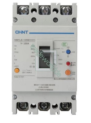1PC NEW CHNT MCCB Circuit breaker NM1LE-125S/3300 3P 100A
