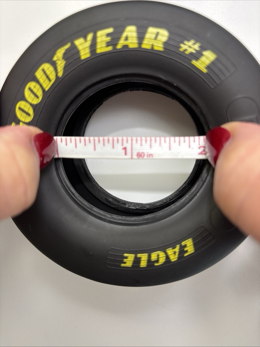 2 X Goodyear Tires NASCAR Racing Slick Race Tire Rubber 3 5/8” X