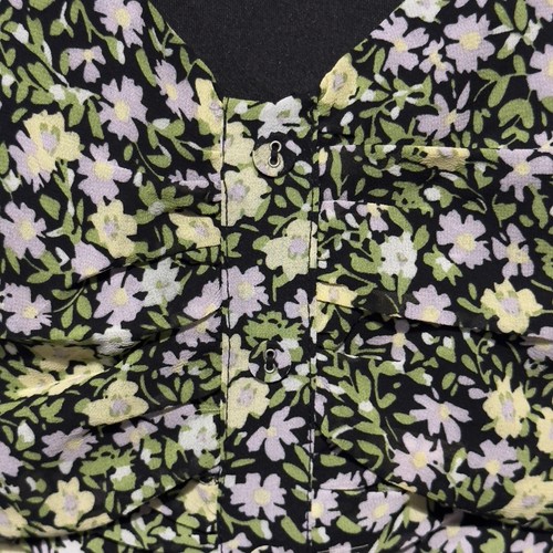 ASTR Ditzy Daisy Ruched Floral Mini Floral Dress... Size Large FairyGrunge Whimsy - Bild 9 von 14