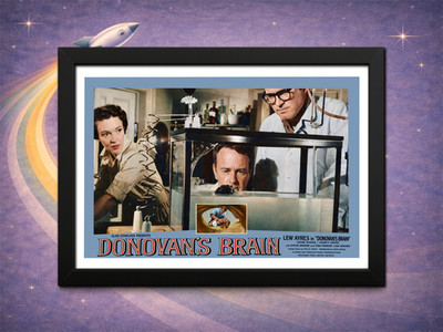 Framed Donovan s Brain (1953) Laboratory Scene Lobby Card   Lew Ayres
