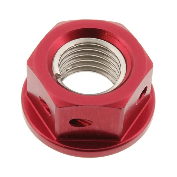 Schraubenmutter Kettenrad M10X1.25Mm Alu Rot FüR Yamaha FZ1 1000 S Fazer 06-15-image