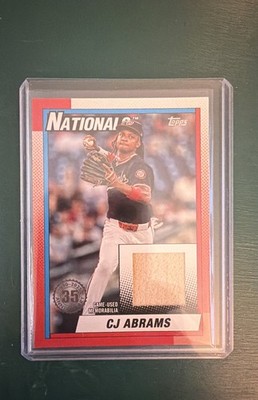 2025 Topps Series 1 - 1990 Topps Baseball Relics C.J. Abrams #T90R-CA (MEM)