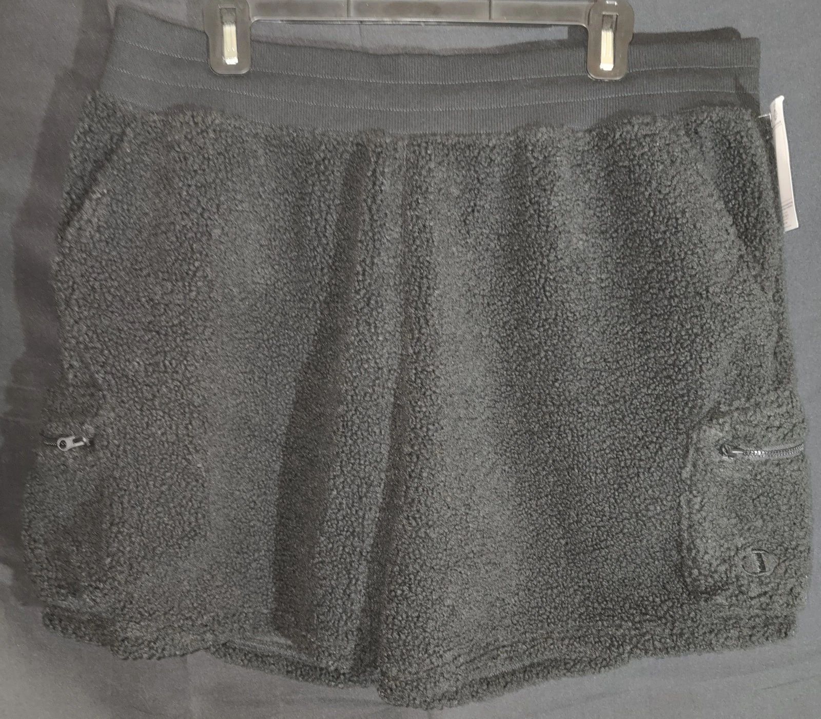Champion XL Sherpa Fleece Shorts Black
