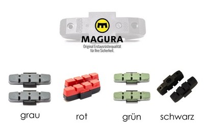 MAGURA Original Bremsbelag hydraulische Felgenbremse HS11 22 33 rot grün schwarz