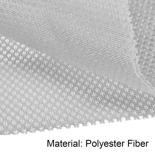 Speaker Grill Cloth 1x1.45M Polyester Fiber Stereo Mesh Fabric Light Gray - Afbeelding 3 van 4