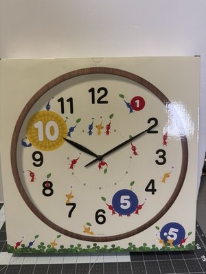 PIKMIN Wall Clock Nintendo-Sealed New-12.9in x 2.2in-In Hand-USA